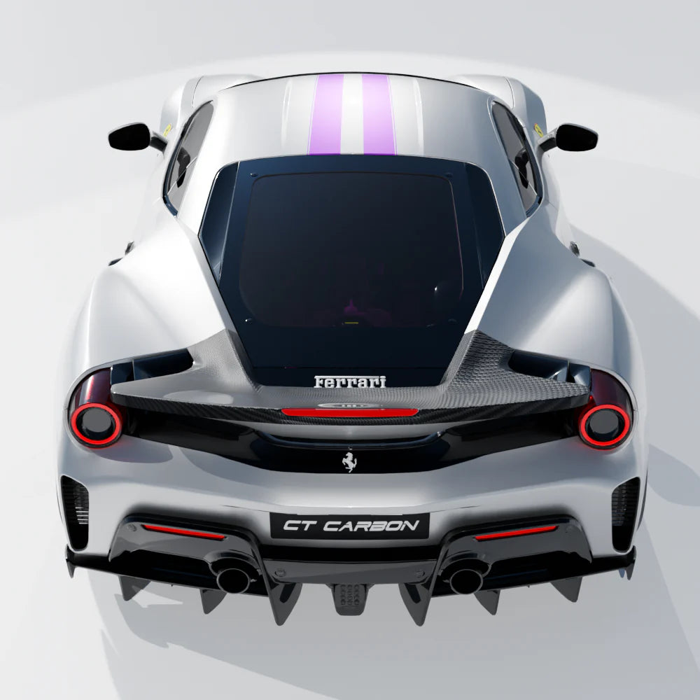 Ferrari 488 Pista Carbon Spoiler - CT Design