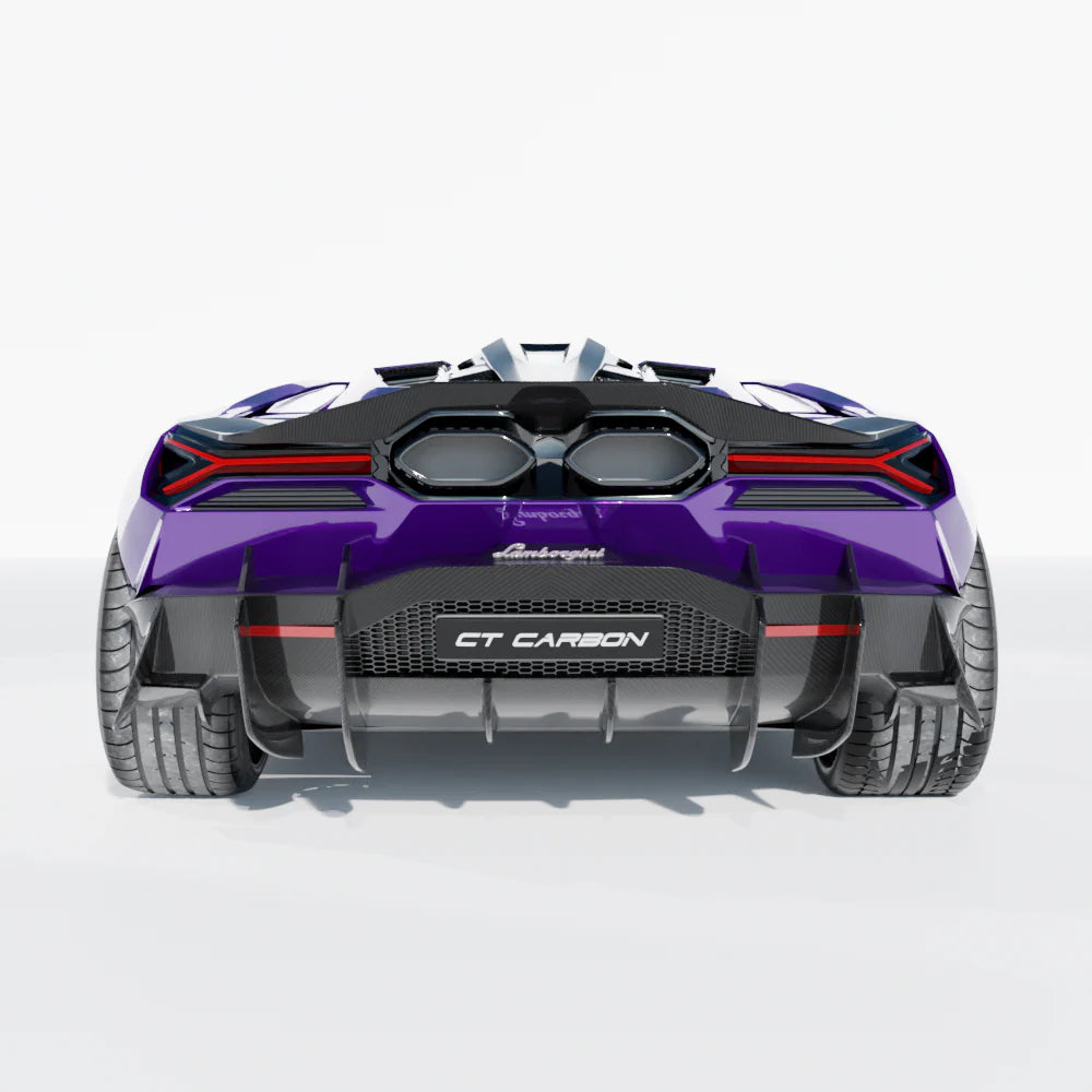 „Lamborghini Revuelto Heckdiffusor aus Carbon – CT Design