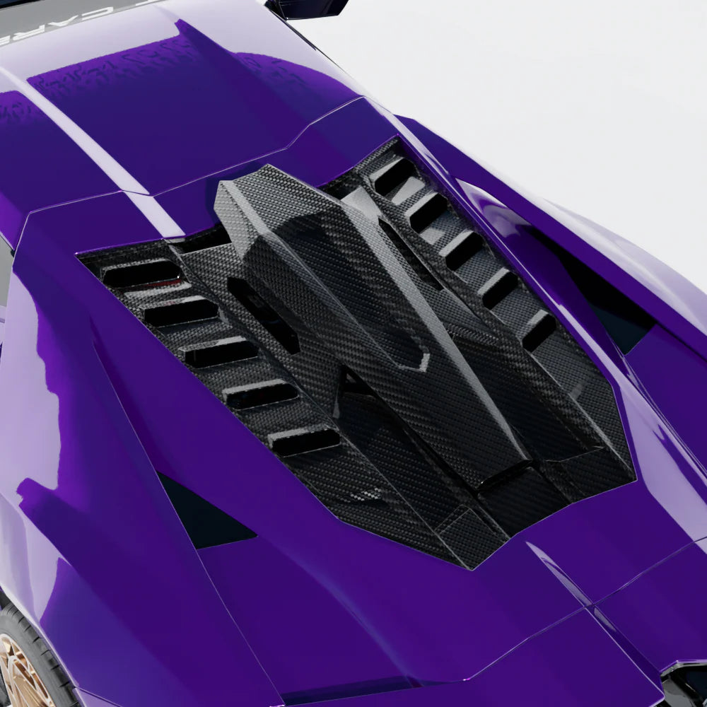 Lamborghini Revuelto Motorabdeckung & Dach-Scoop aus Carbon – CT Design