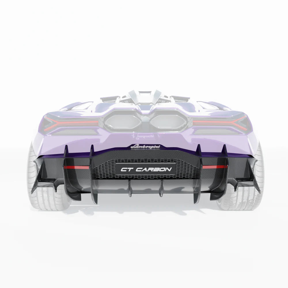 „Lamborghini Revuelto Heckdiffusor aus Carbon – CT Design