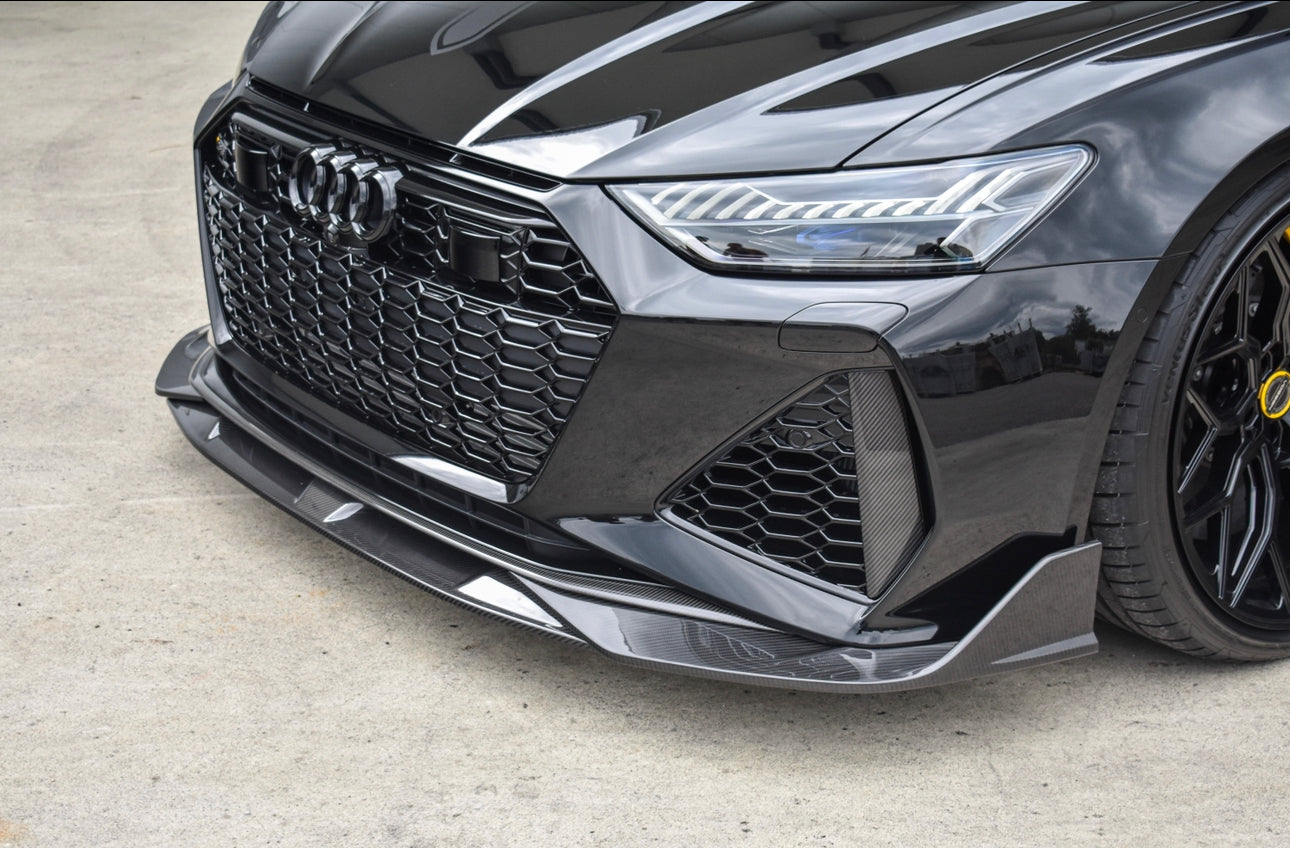 AUDI RS6 C8 AVANT CARBON FIBRE SPLITTER - CT DESIGN (8282307133731)