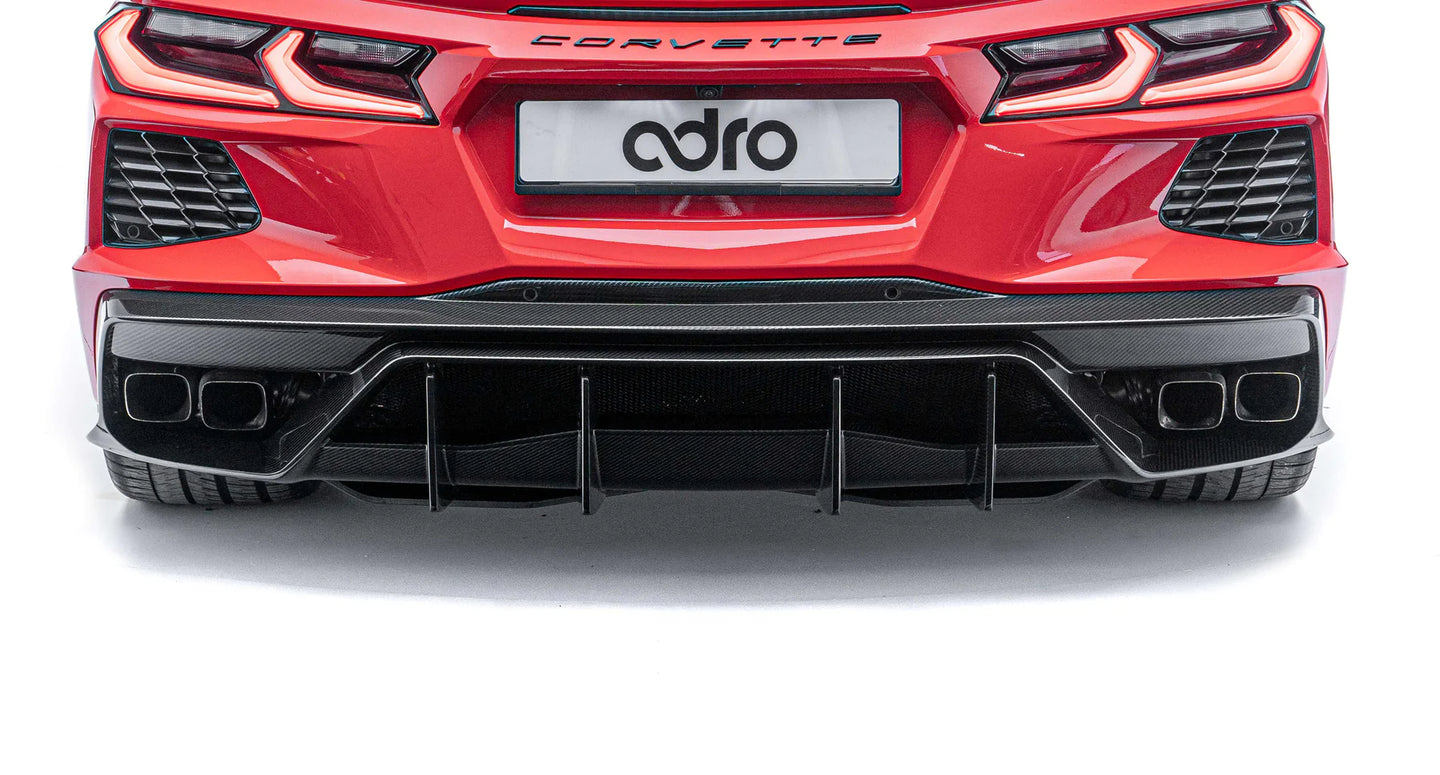 ADRO Corvette C8 Prepreg Carbon Fiber Rear Diffuser (8687590310179)
