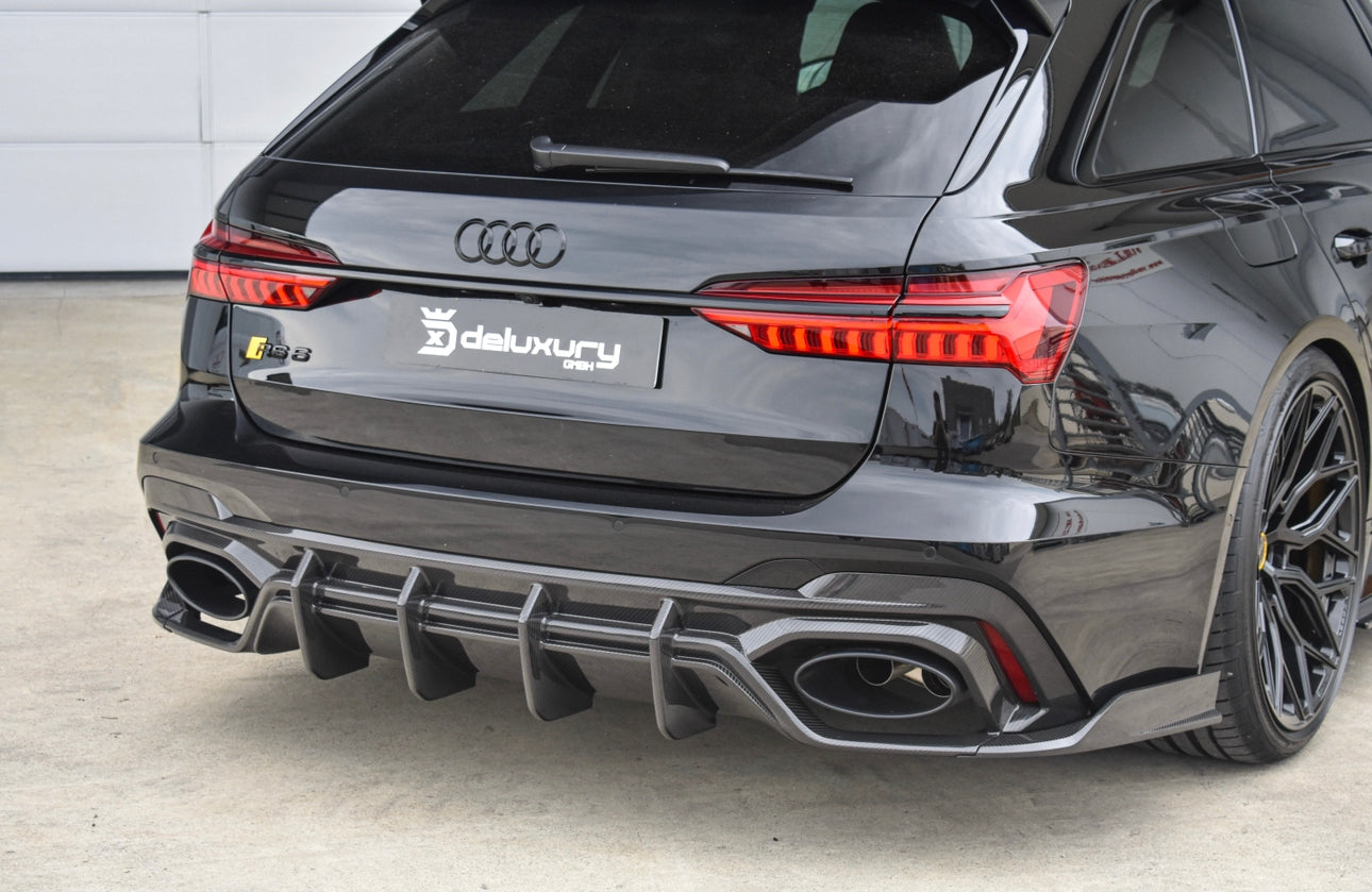 AUDI RS6 C8 AVANT CARBON FIBRE DIFFUSER - CT DESIGN (8282237534499)