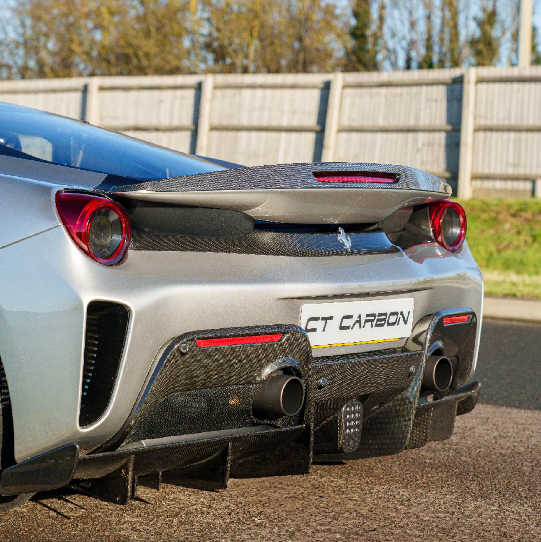 Ferrari 488 Pista Carbon Spoiler - CT Design