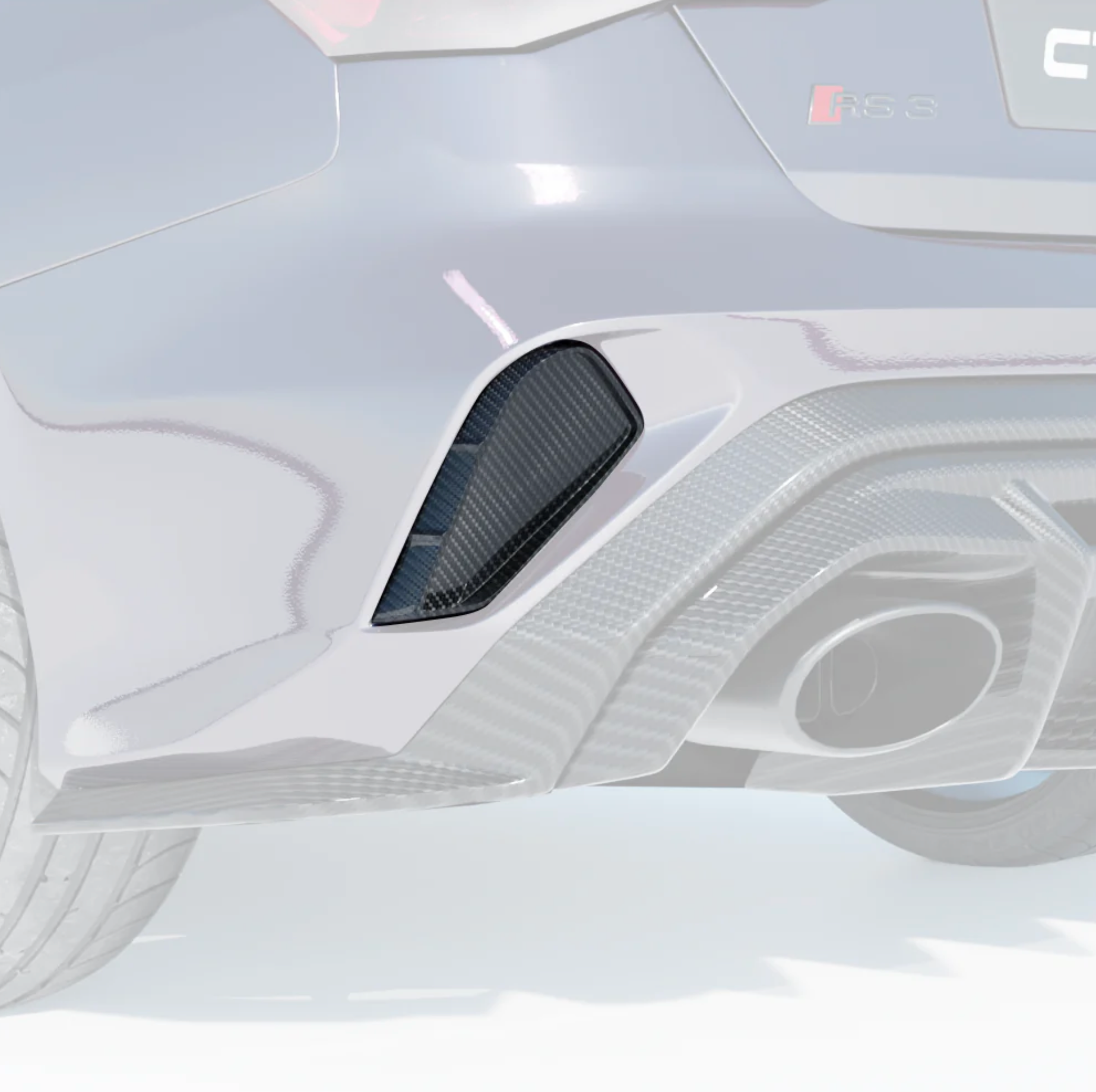 Audi RS3 8Y Reflector Carbon Abdeckung - CT Design