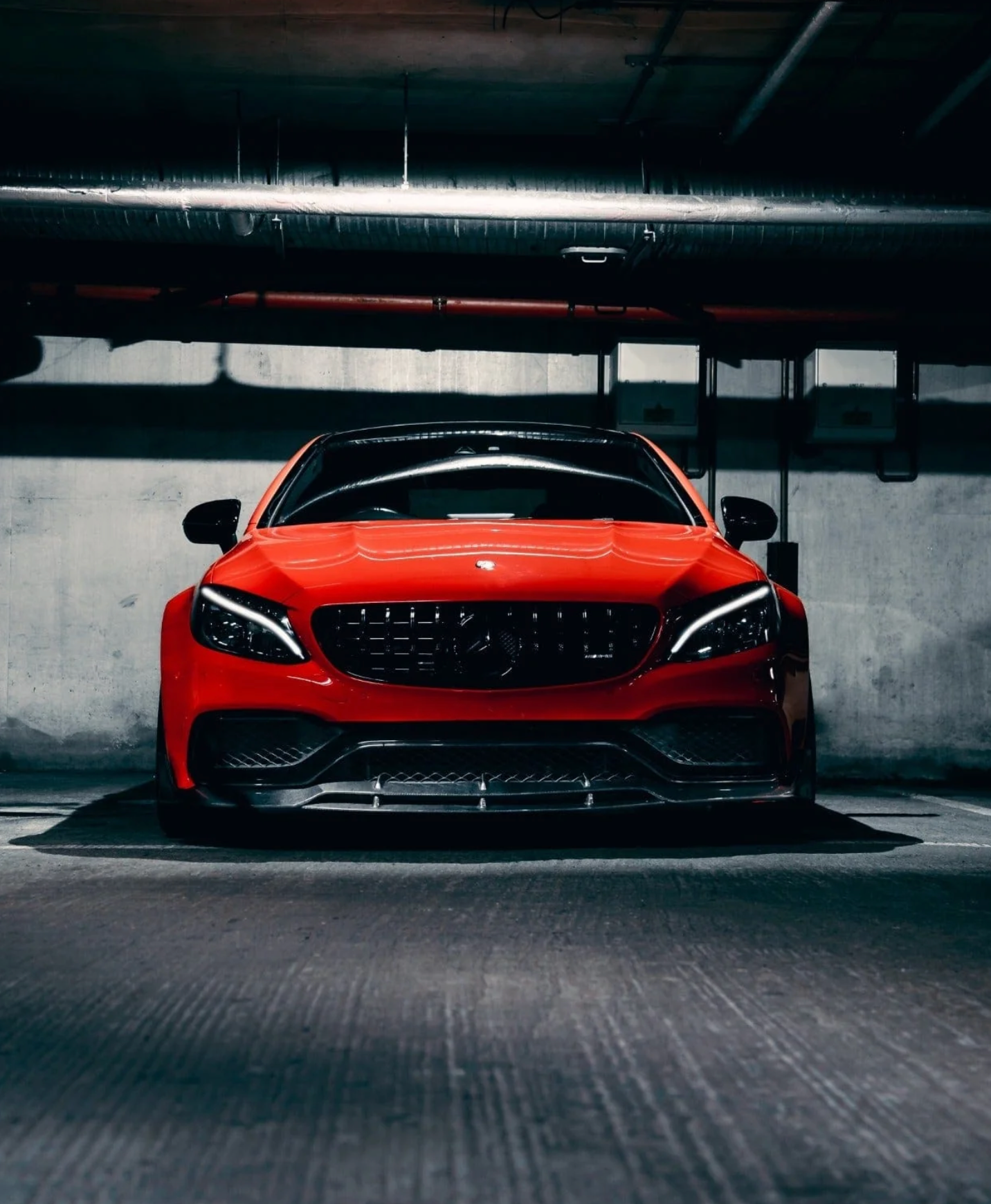 Mercedes C63 W205 Facelift Coupe Carbon Kit  - B Style