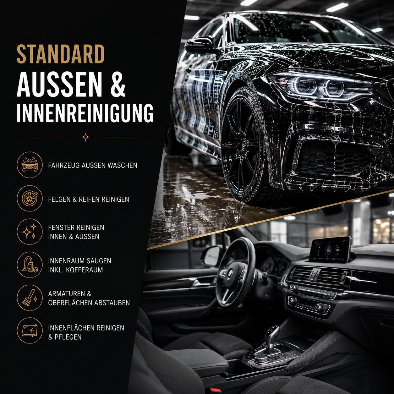 Aussen & Innenreinigung - Standart Deluxury