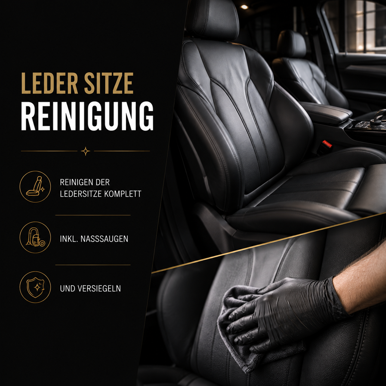 Ledersitz Reinigung - Deluxury