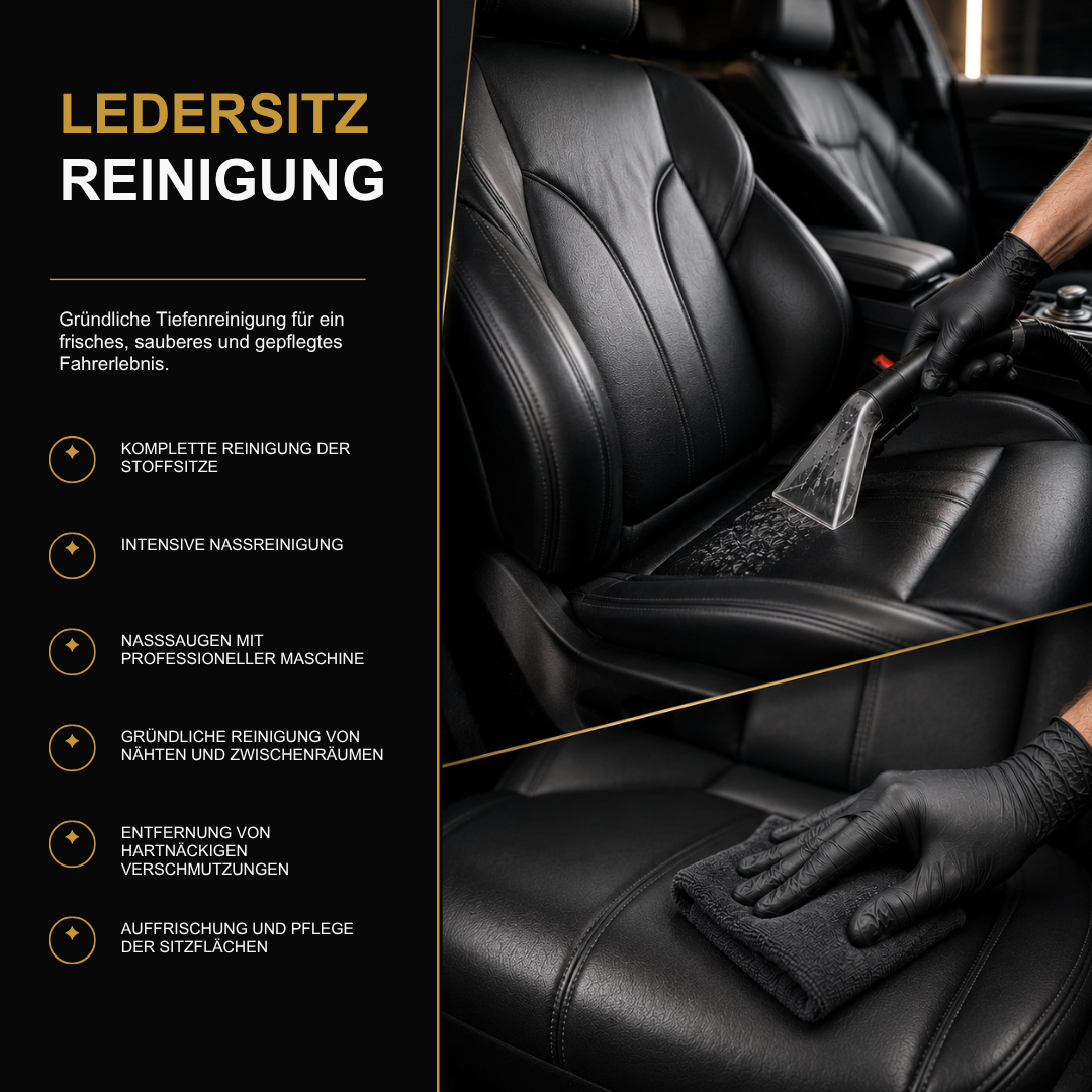 Ledersitz Reinigung - Deluxury