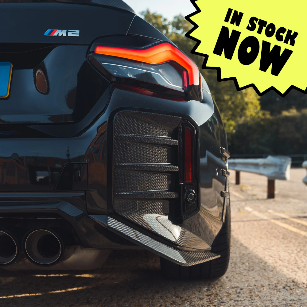 BMW G87 M2 CARBON FIBRE REAR BUMPER CORNERS - CT DESIGN
