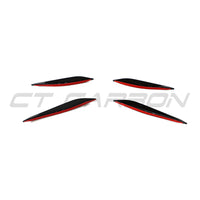 BMW G87 M2 CARBON FIBRE FRONT BUMPER CANARDS (8867790717219)