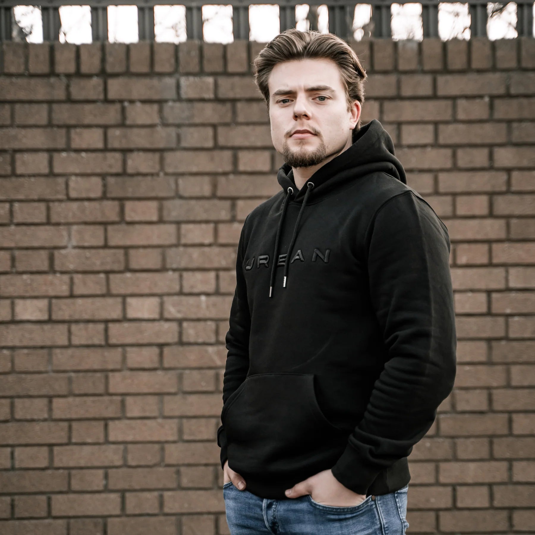 URBAN Hoodie Black Leather