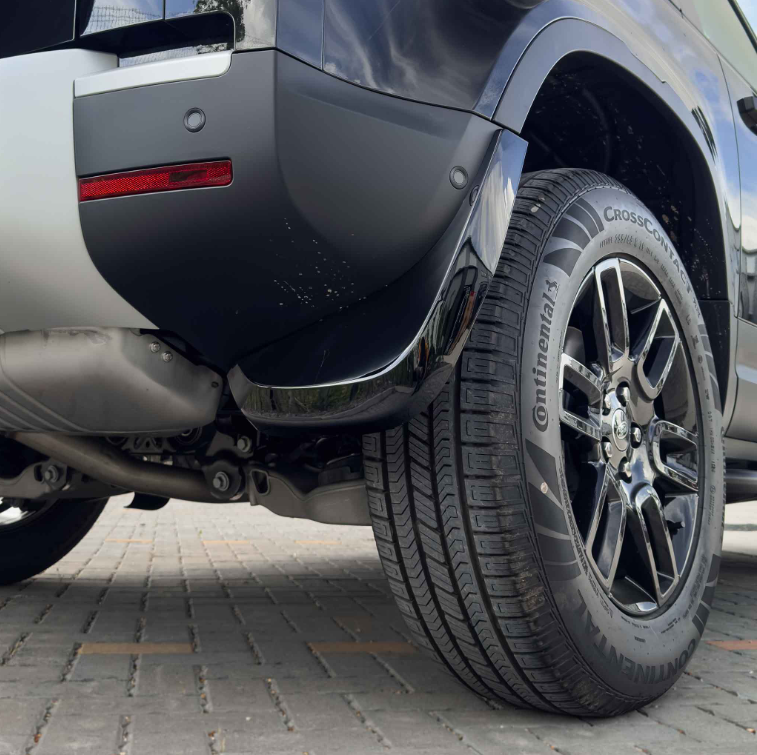 Land Rover Defender Kotschutzlappen schwarzglanz