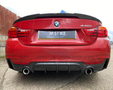 BMW 4er F32 Carbon Heckdiffusor Dual Exhaust MP Style - CT Design