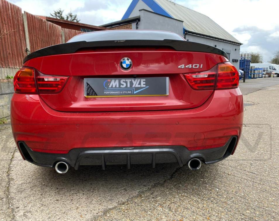 BMW 4er F32 Carbon Heckdiffusor Dual Exhaust MP Style - CT Design