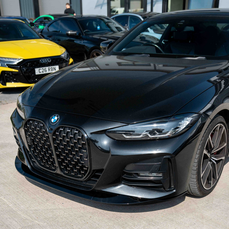 BMW 4er G22/G23 Frontlippe V1 schwarzglanz - CT Design