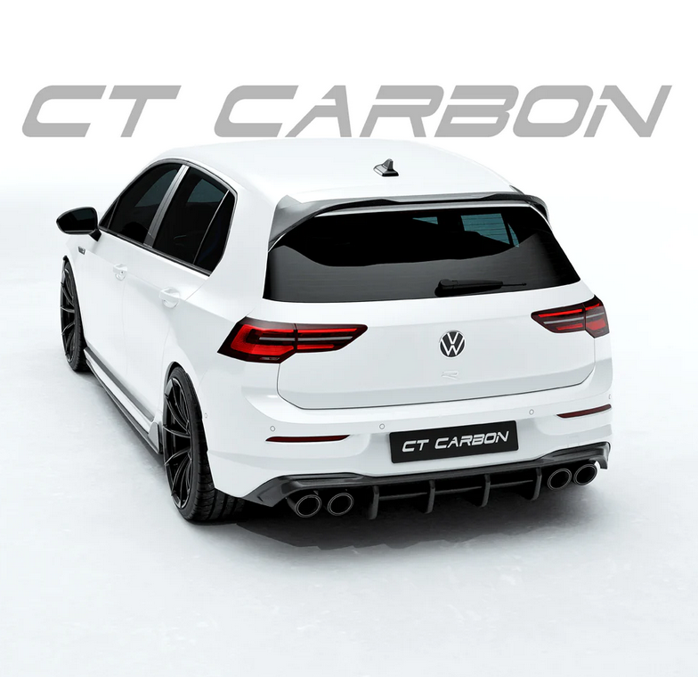 VW GOLF MK8 R CARBON FIBRE DIFFUSER - CT DESIGN (8390367904035)