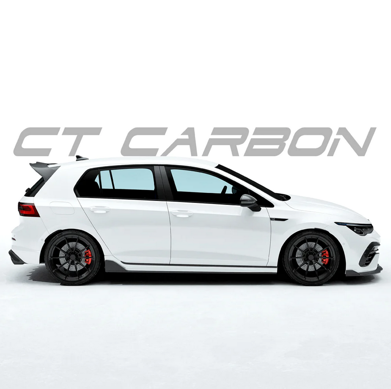 VW GOLF MK8 R CARBON FIBRE SIDE SKIRTS - CT DESIGN (8390366331171)