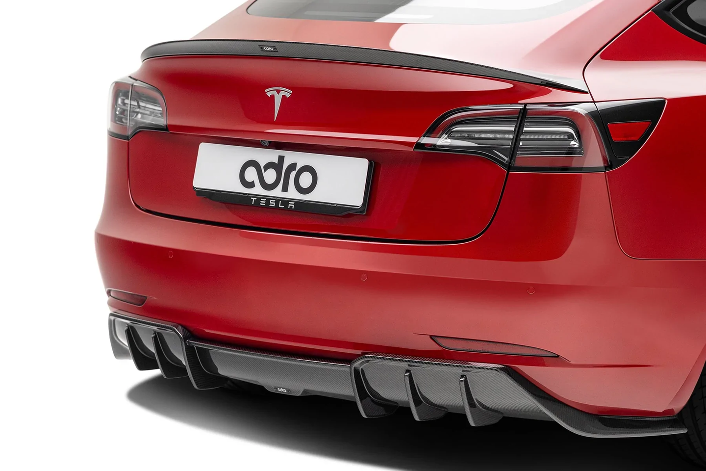 Tesla Model 3 Pre-Preg Carbon Fibre Rear Diffuser by Adro (2017+) (8135536574755)